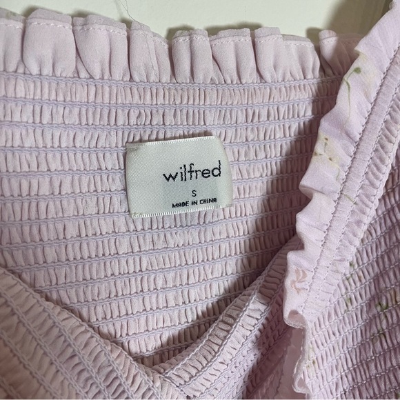 Wilfred Tempest Sleeveless Mini Dress Mochi Pnk/ Light Birch Size Small - Picture 9 of 11